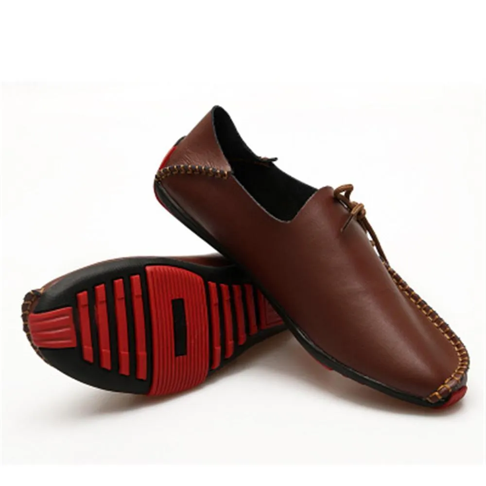 Men Genuine Leather Moccasins Style Casual Shoes