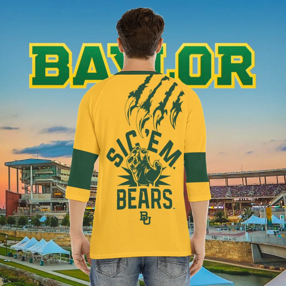 Men's Baylor O-neck Raglan Sleeve T-shirt