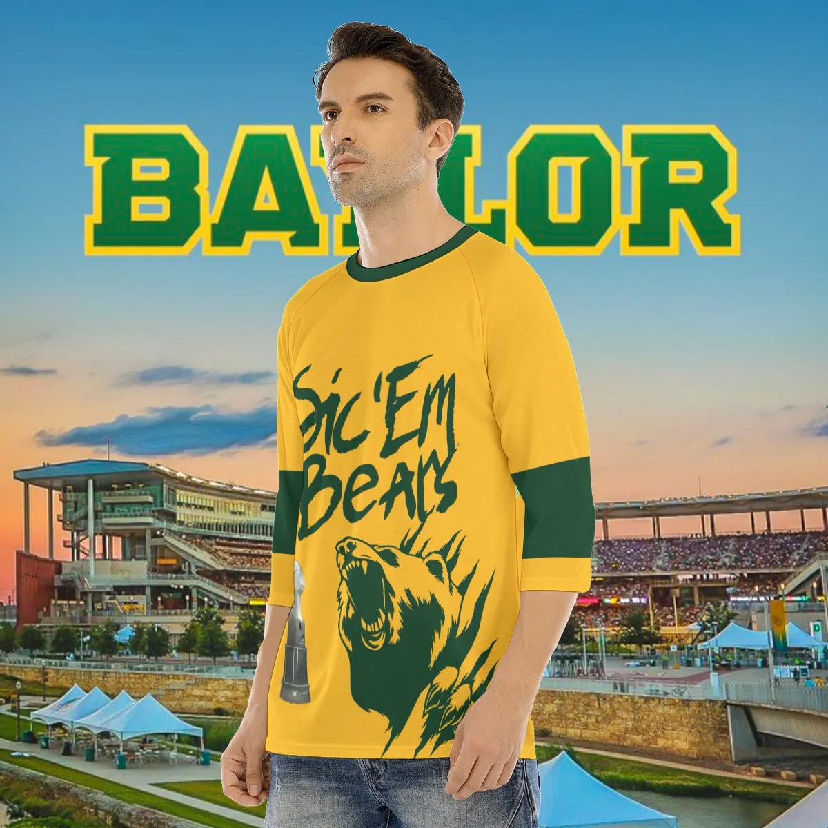 Men's Baylor O-neck Raglan Sleeve T-shirt