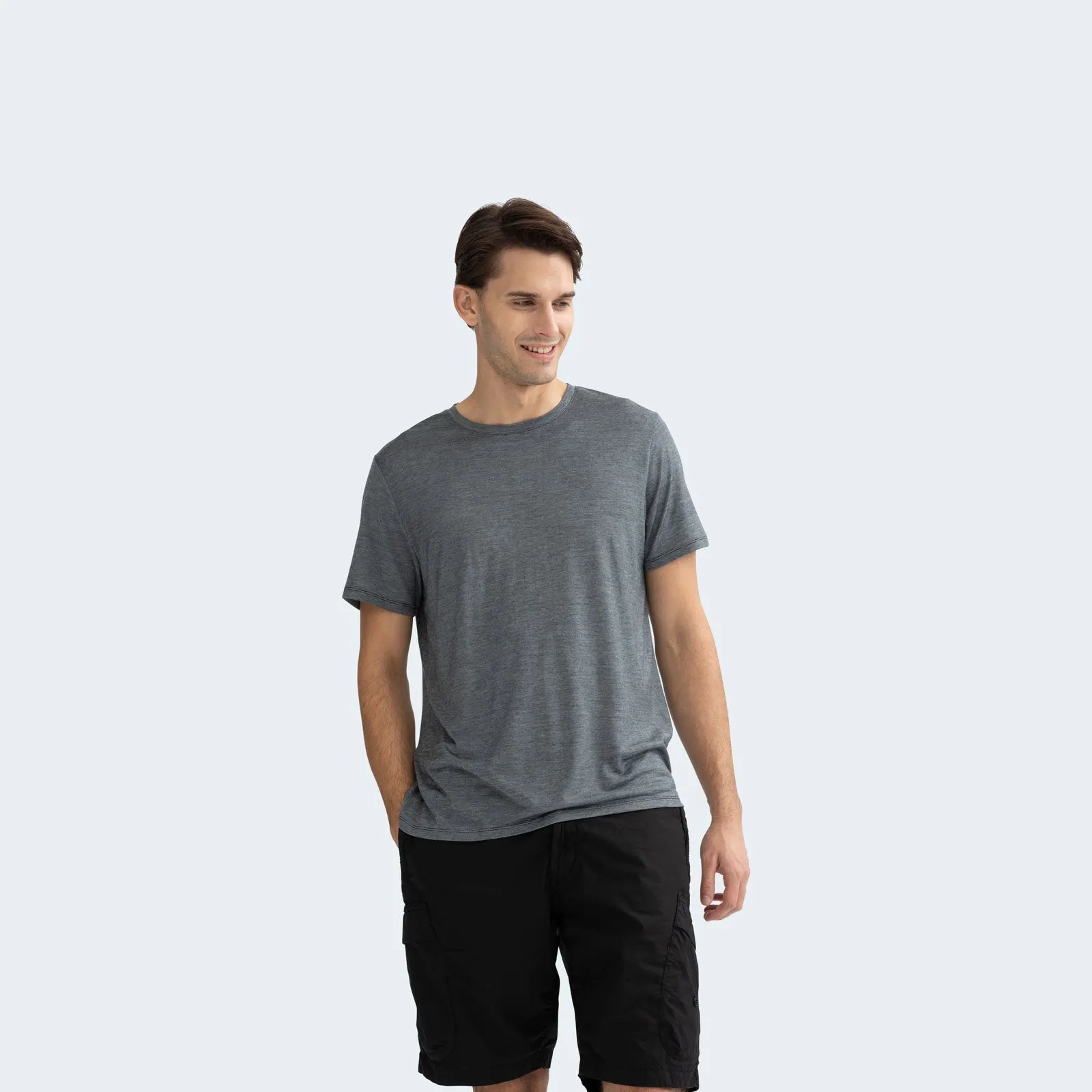 Men's Merino Wool Crew Neck T-Shirt