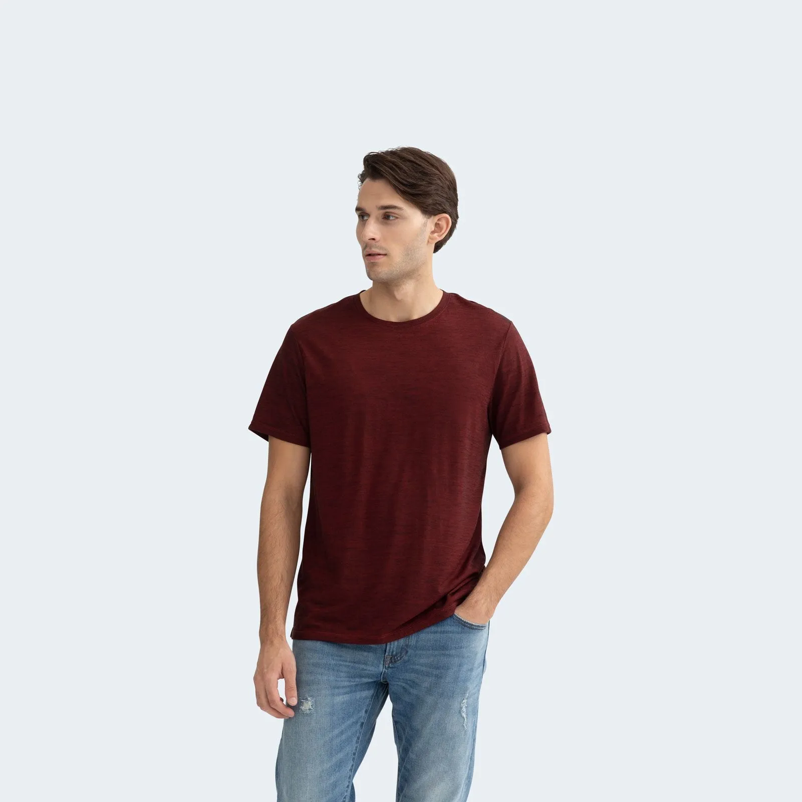 Men's Merino Wool Crew Neck T-Shirt