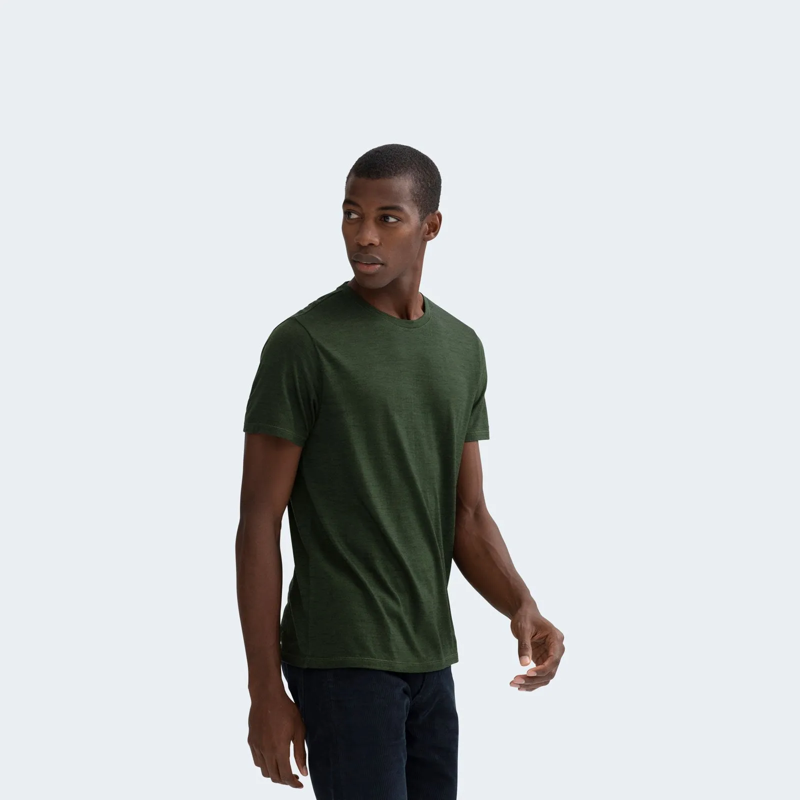 Men's Merino Wool Crew Neck T-Shirt