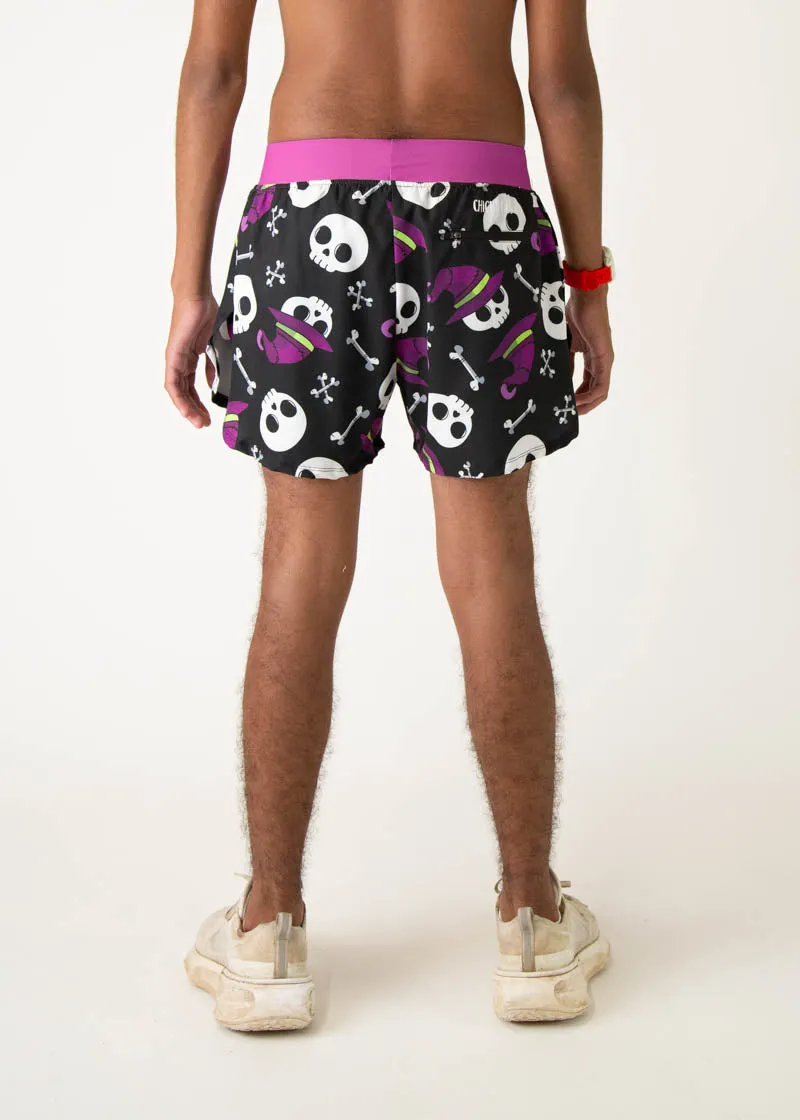 Men's Skulls 4" Half Split Shorts