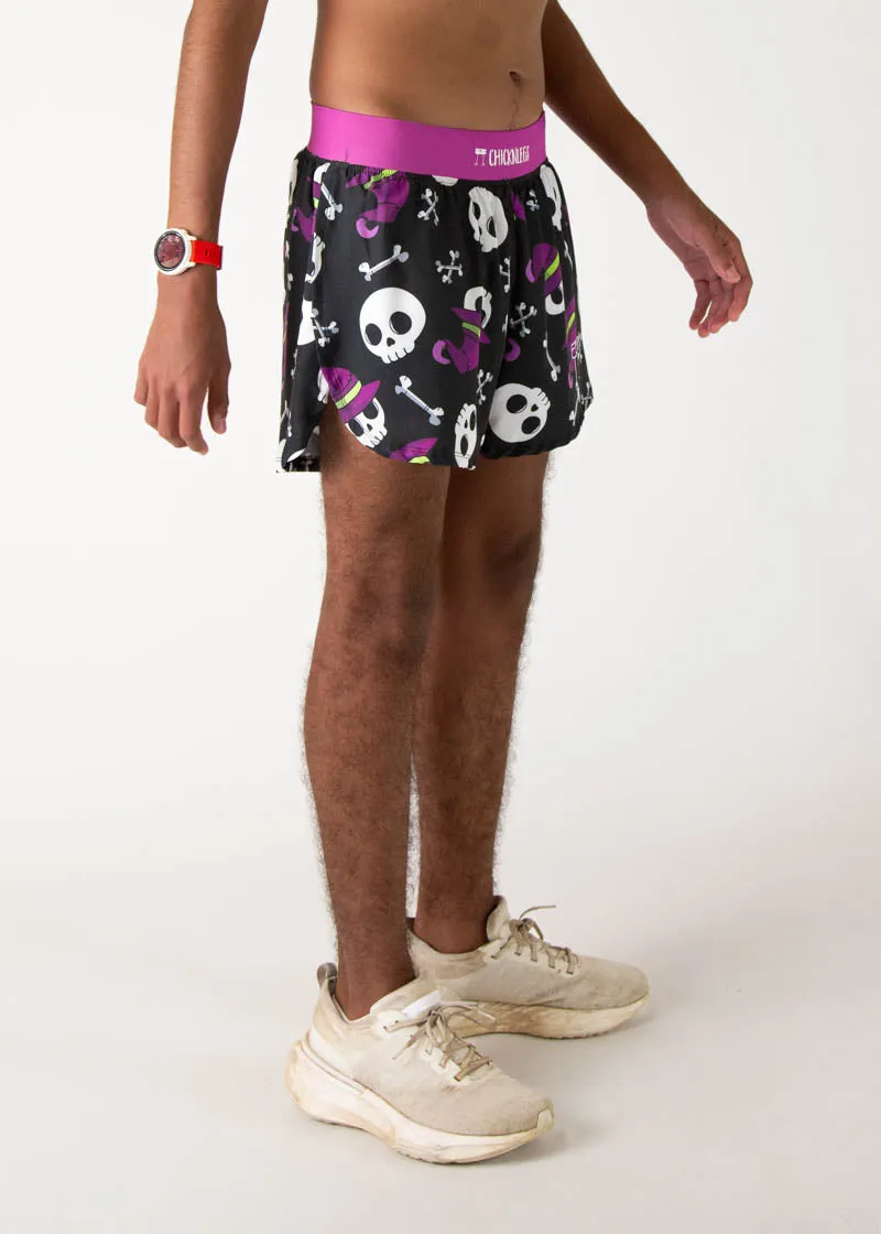 Men's Skulls 4" Half Split Shorts