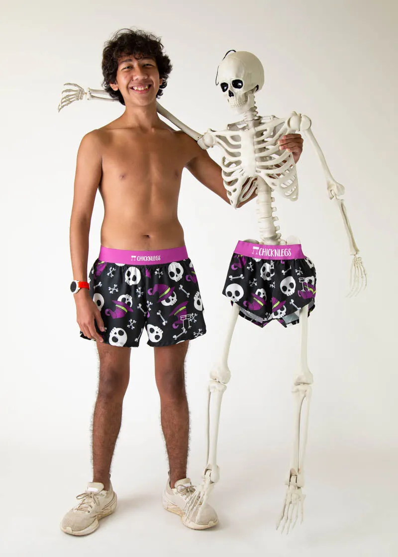 Men's Skulls 4" Half Split Shorts