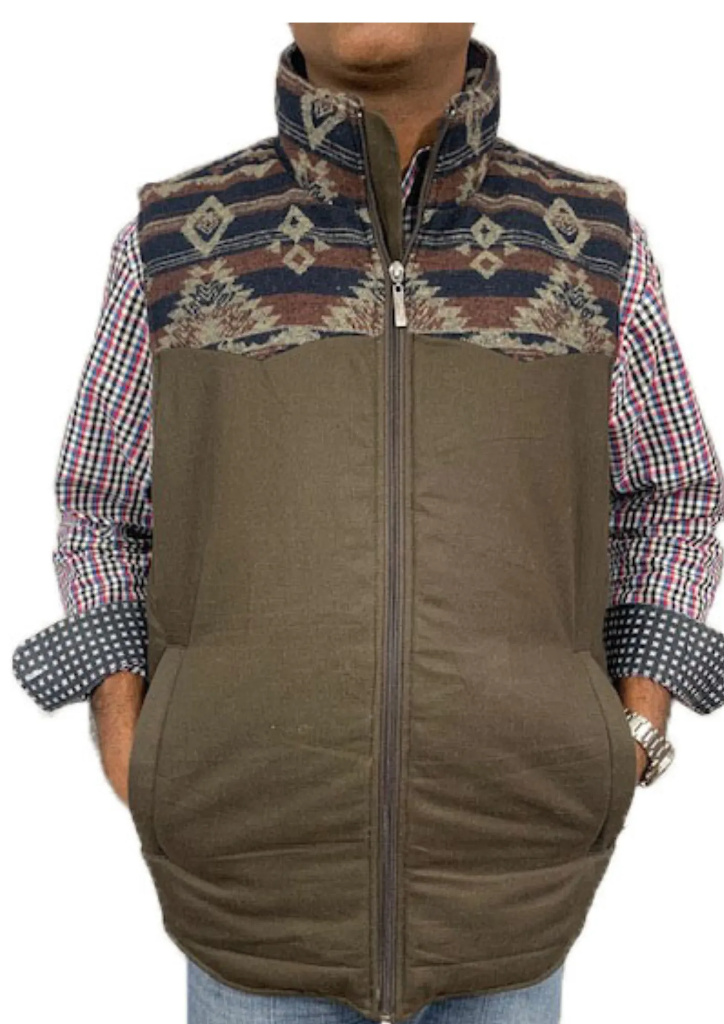 Men's Western Aztec Vest Style#-M-24208