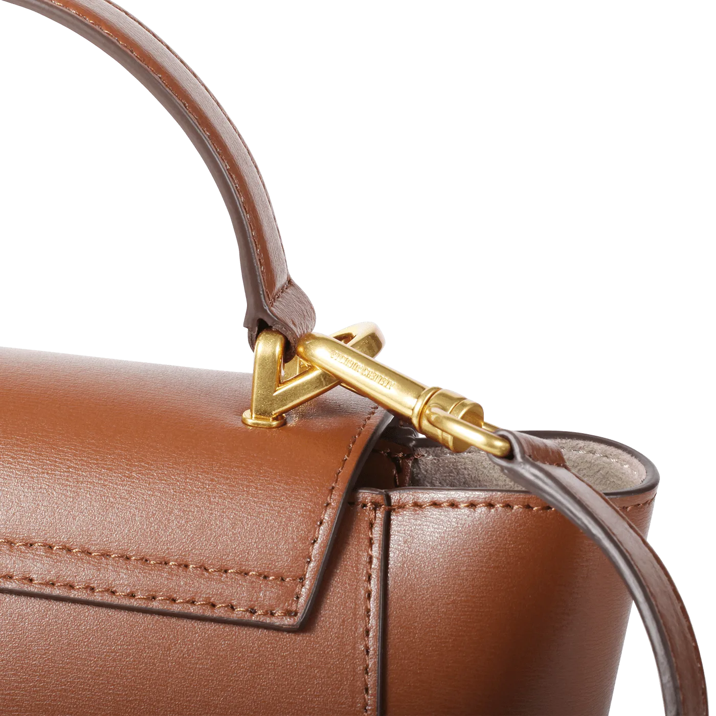 Mini Marly Gold Edition - Cuir Box Camel