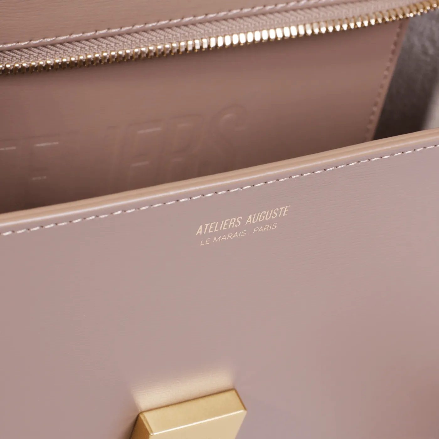 Mini Marly Gold Edition - Cuir Box Taupe