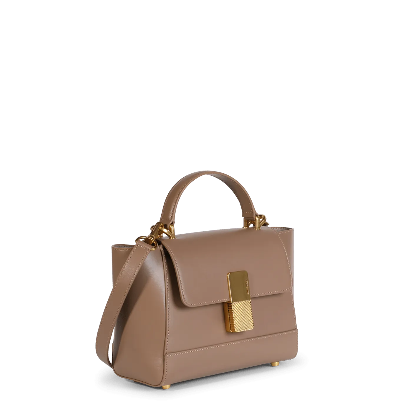 Mini Marly Gold Edition - Cuir Box Taupe