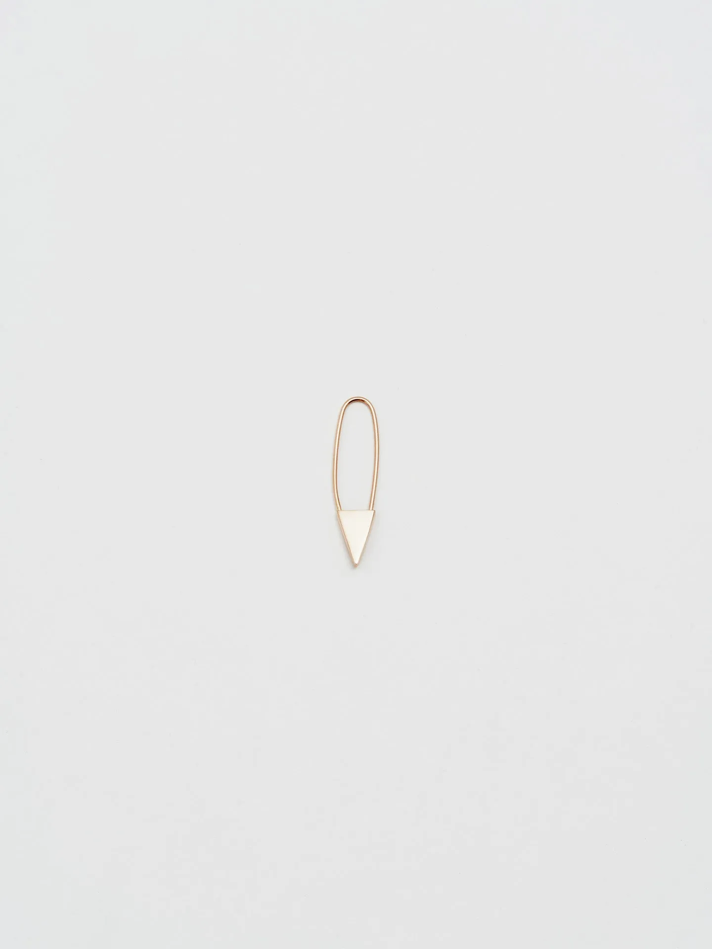 Mini Triangle Safety Pin Earring