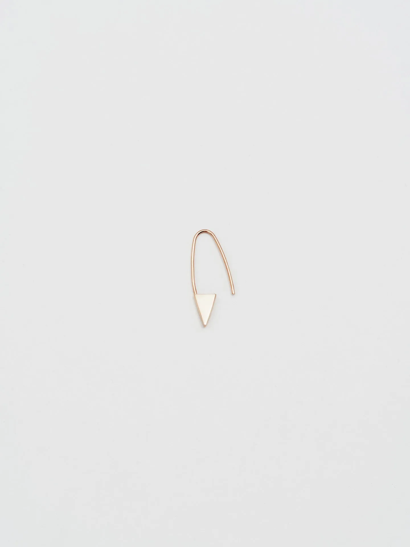 Mini Triangle Safety Pin Earring