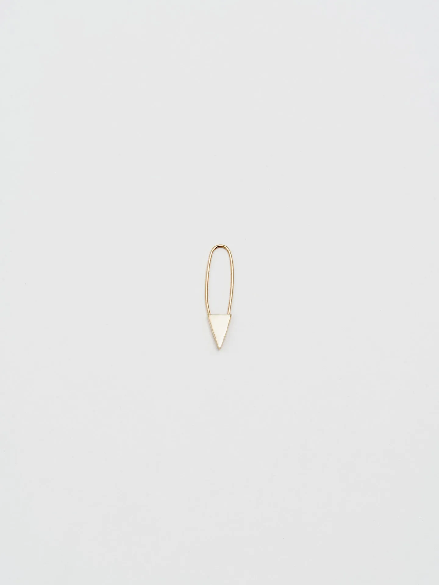 Mini Triangle Safety Pin Earring