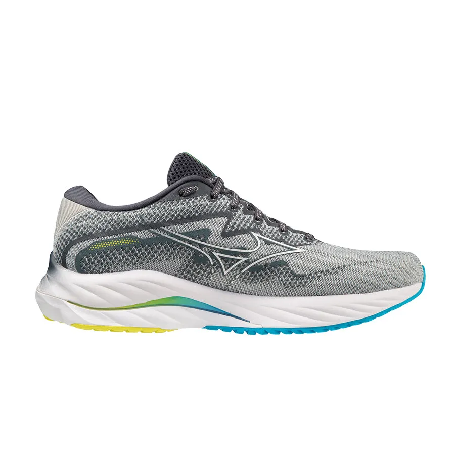 Mizuno Wave Rider 27 Gris Azul Amarillo