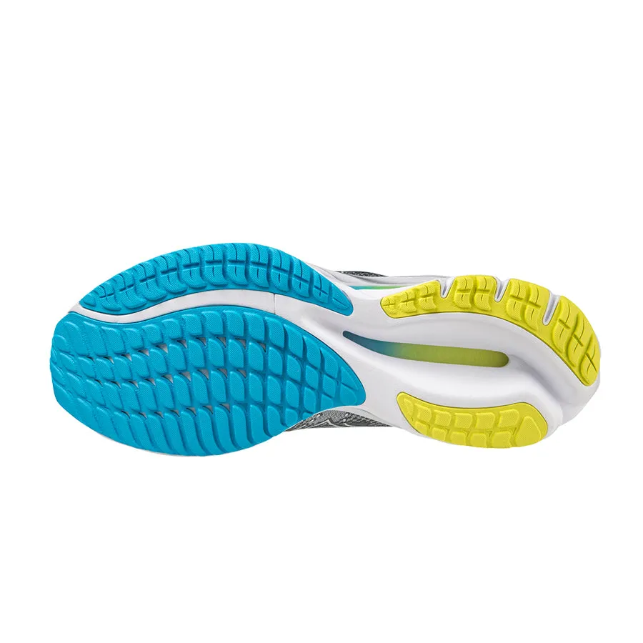 Mizuno Wave Rider 27 Gris Azul Amarillo