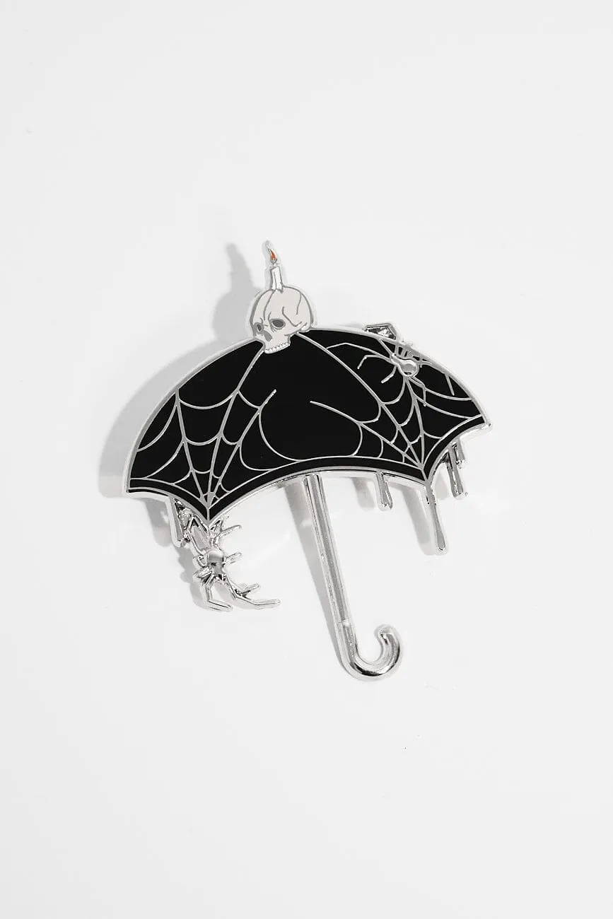 Nevermore Umbrella Enamel Pin