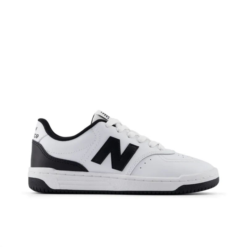 NEW BALANCE GRADE SCHOOL BB80 BLACK/WHITE SNEAKER SHOES