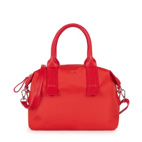 NOLAN MEDIUM NYLON  HANDBAG SCARLET