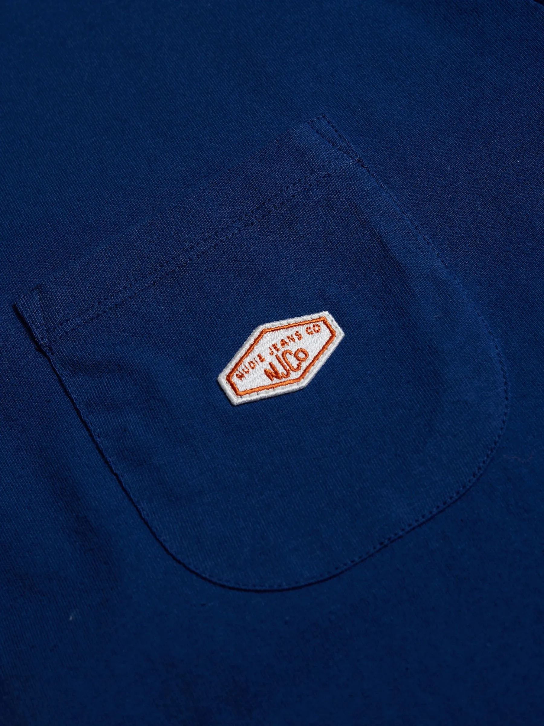 Nudie Jeans Co Leffe Pocket Tee French Blue