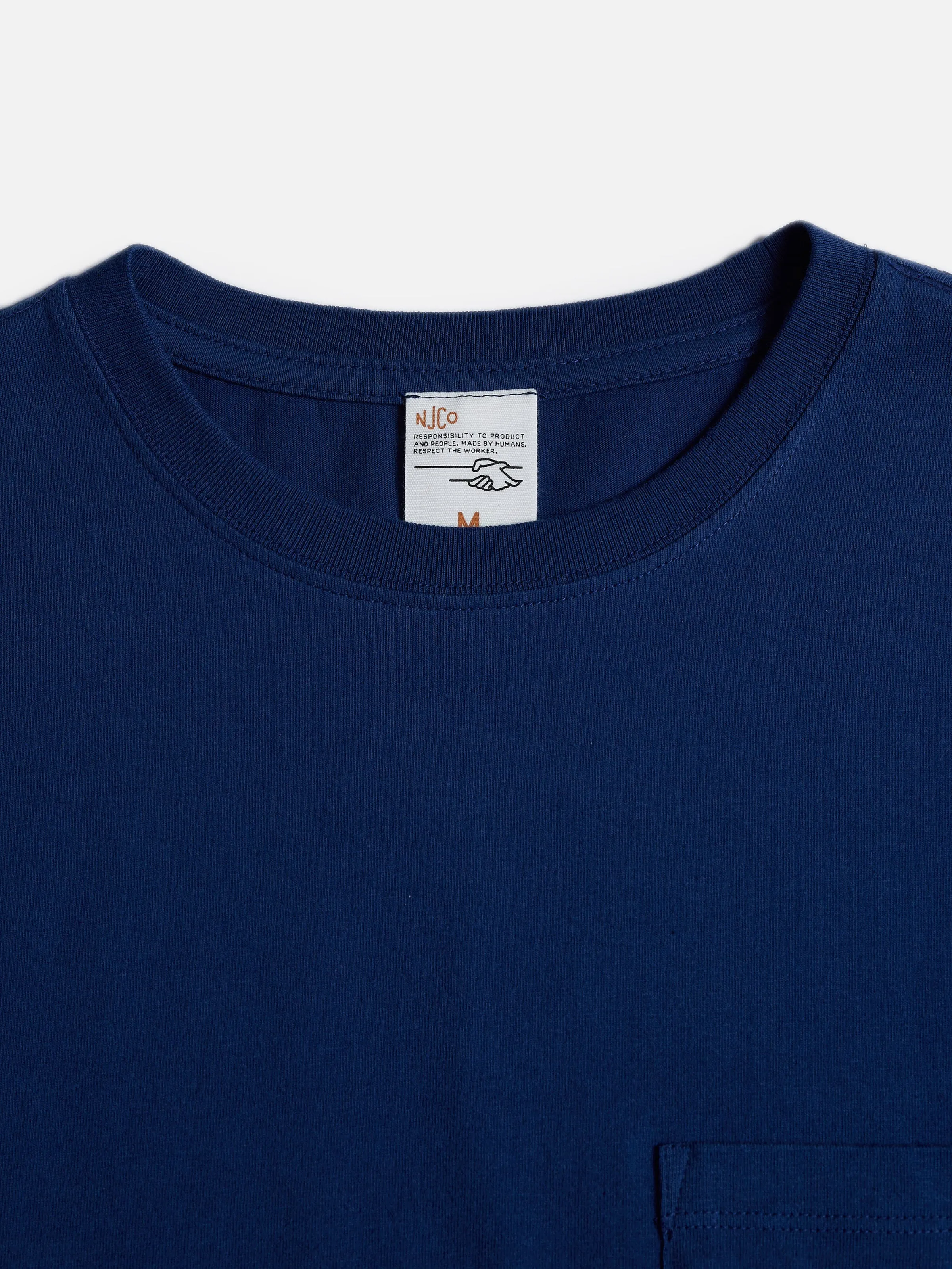 Nudie Jeans Co Leffe Pocket Tee French Blue