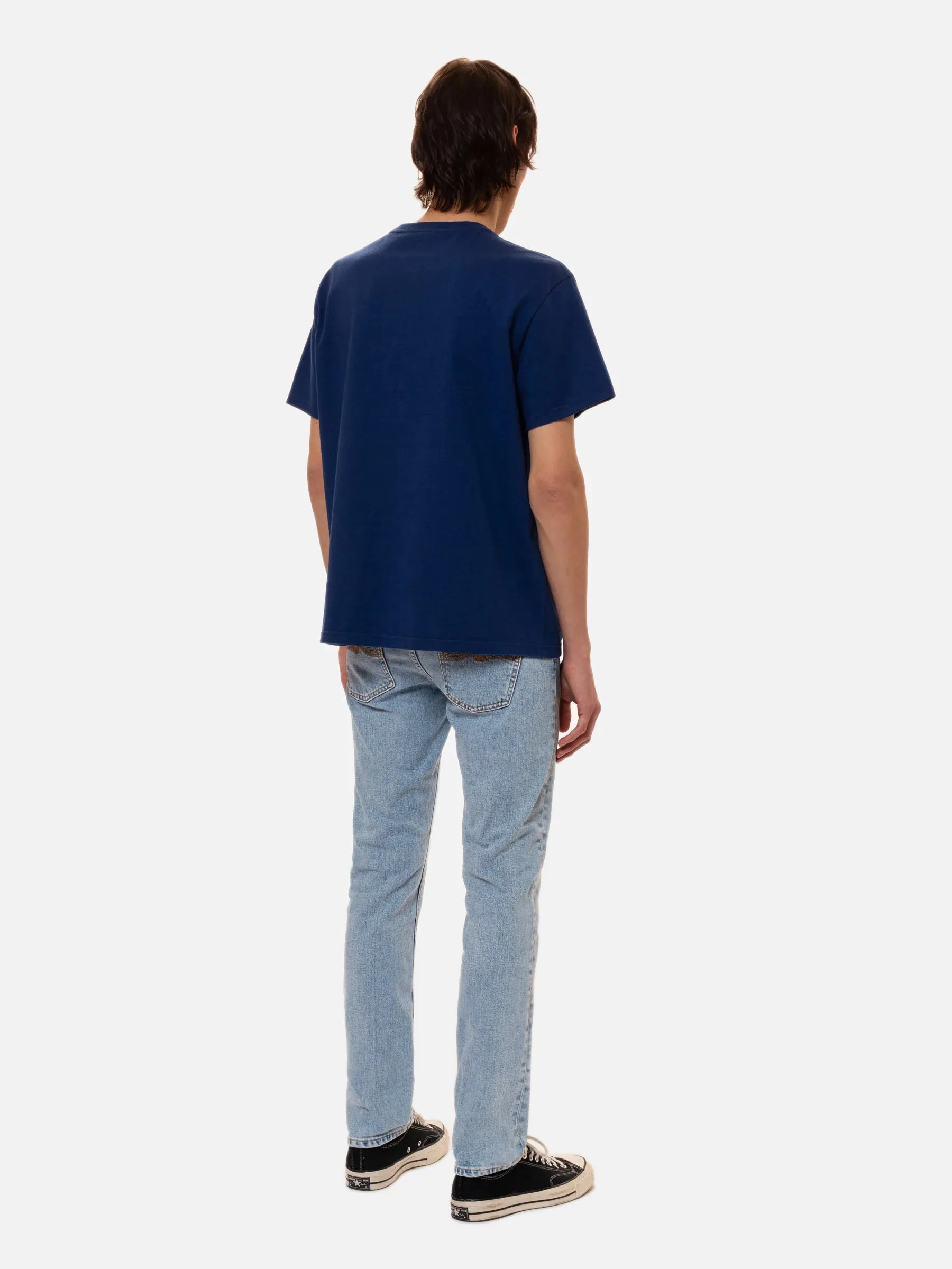 Nudie Jeans Co Leffe Pocket Tee French Blue