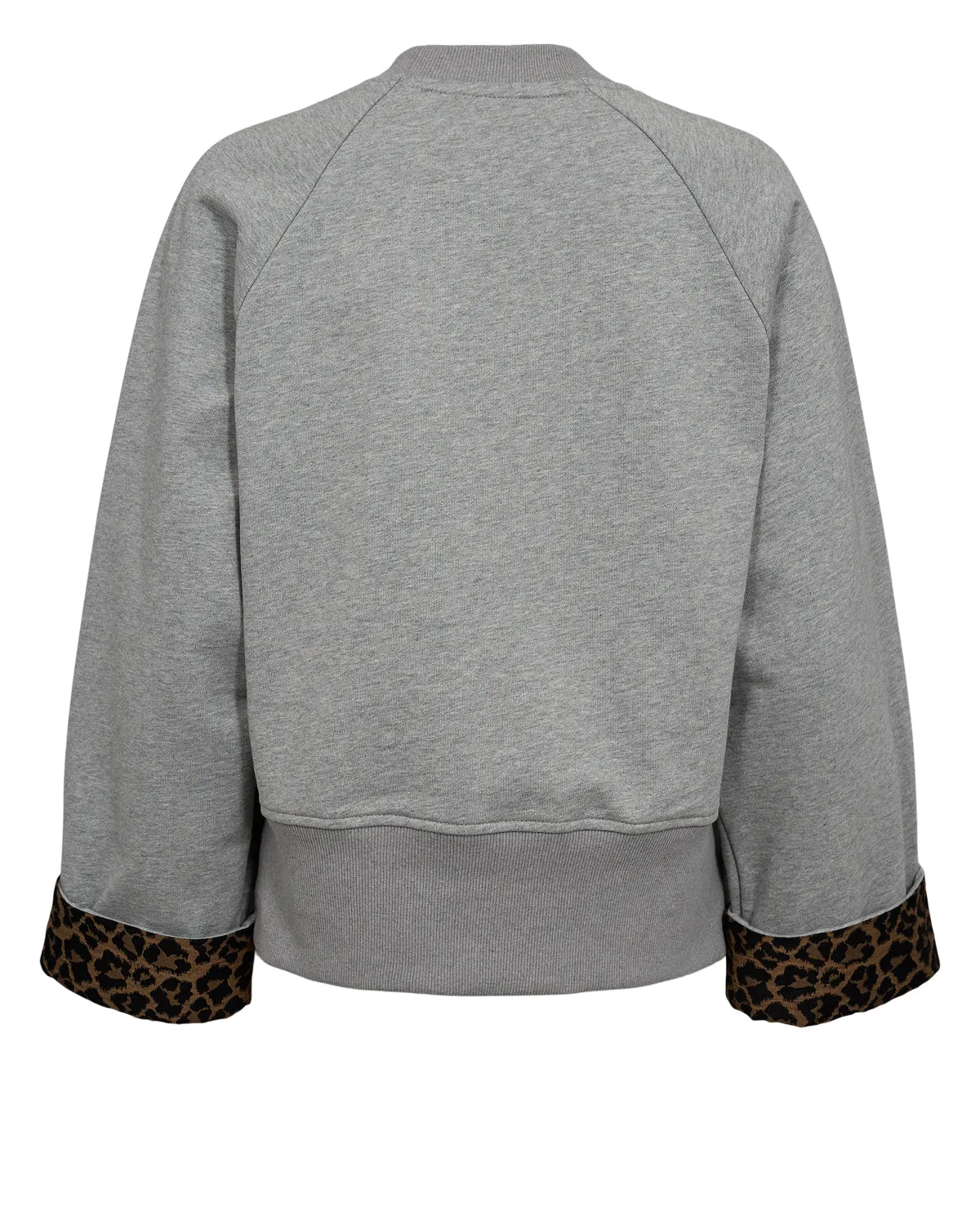 Numph Nuzari Sweatshirt in Medium Grey