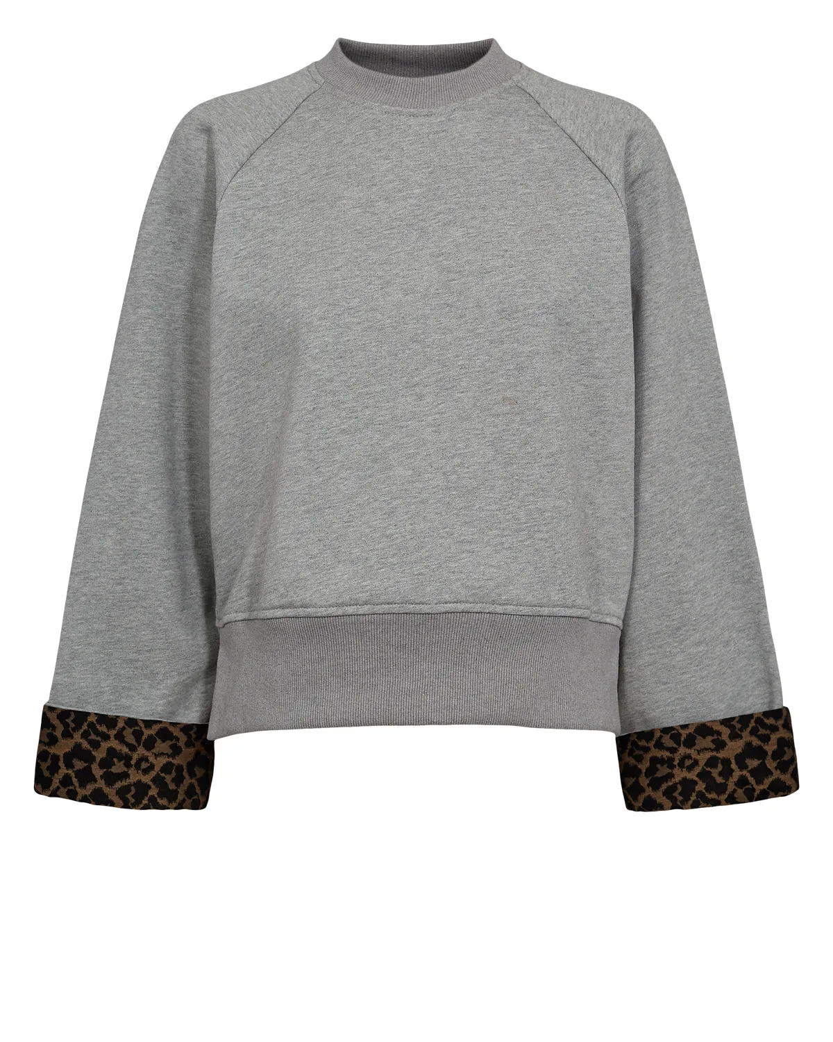 Numph Nuzari Sweatshirt in Medium Grey