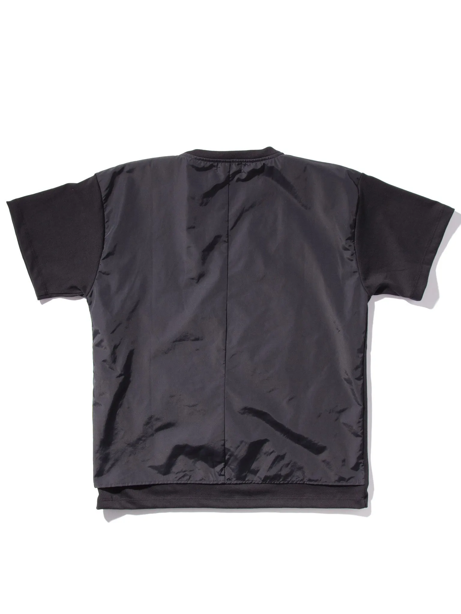 Nylon Back Panel T-Shirt