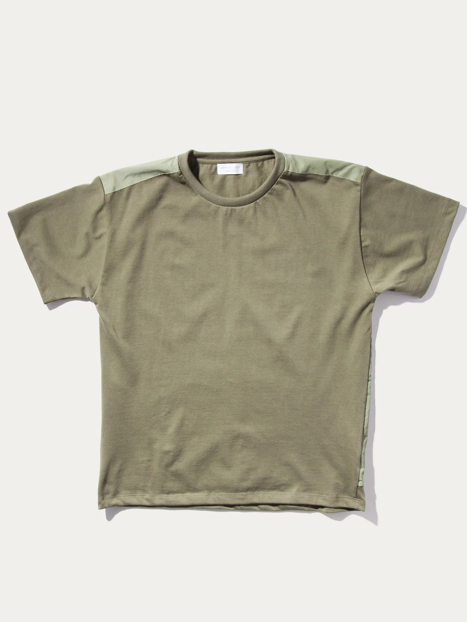 Nylon Back Panel T-Shirt