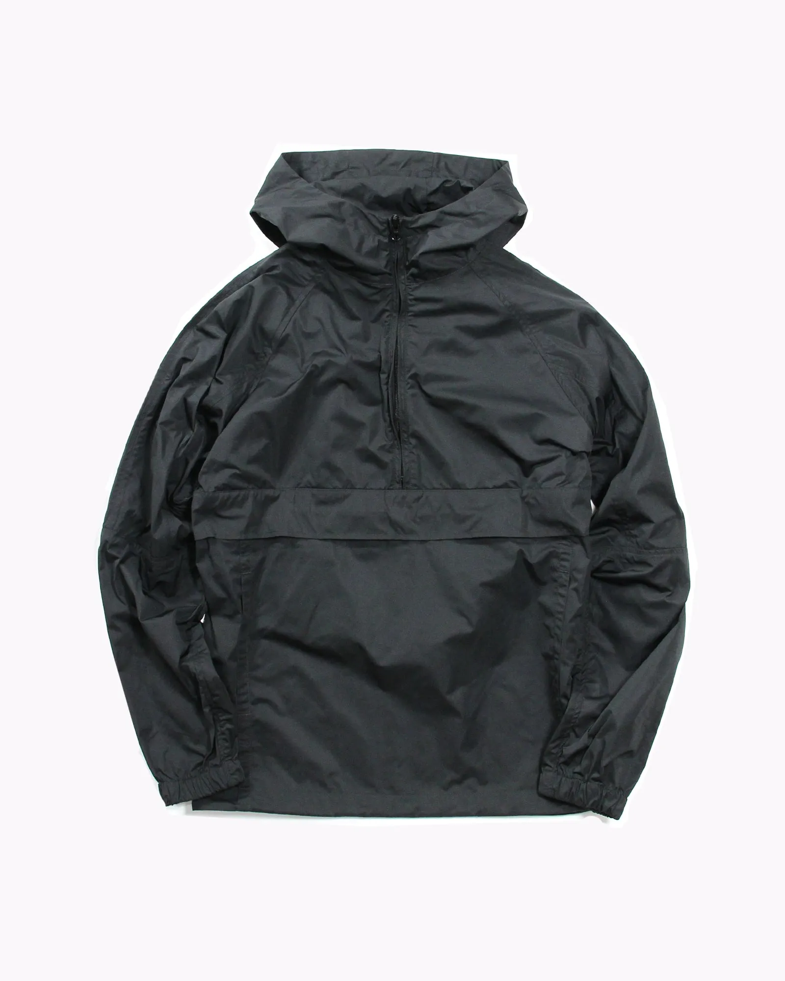 Nylon Popover Jacket - Black