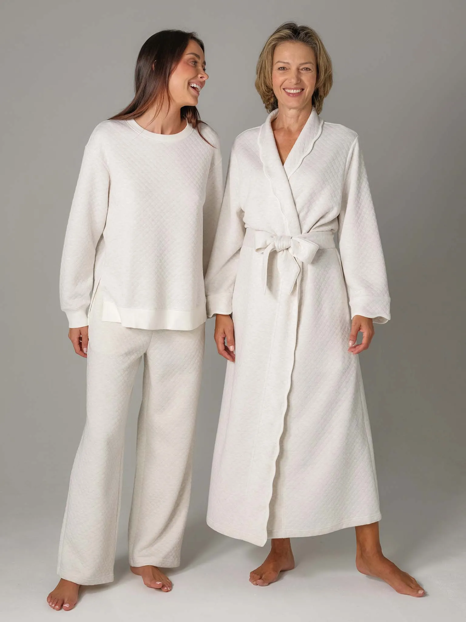 Oatmeal Bundle: Robe   Loungewear Set