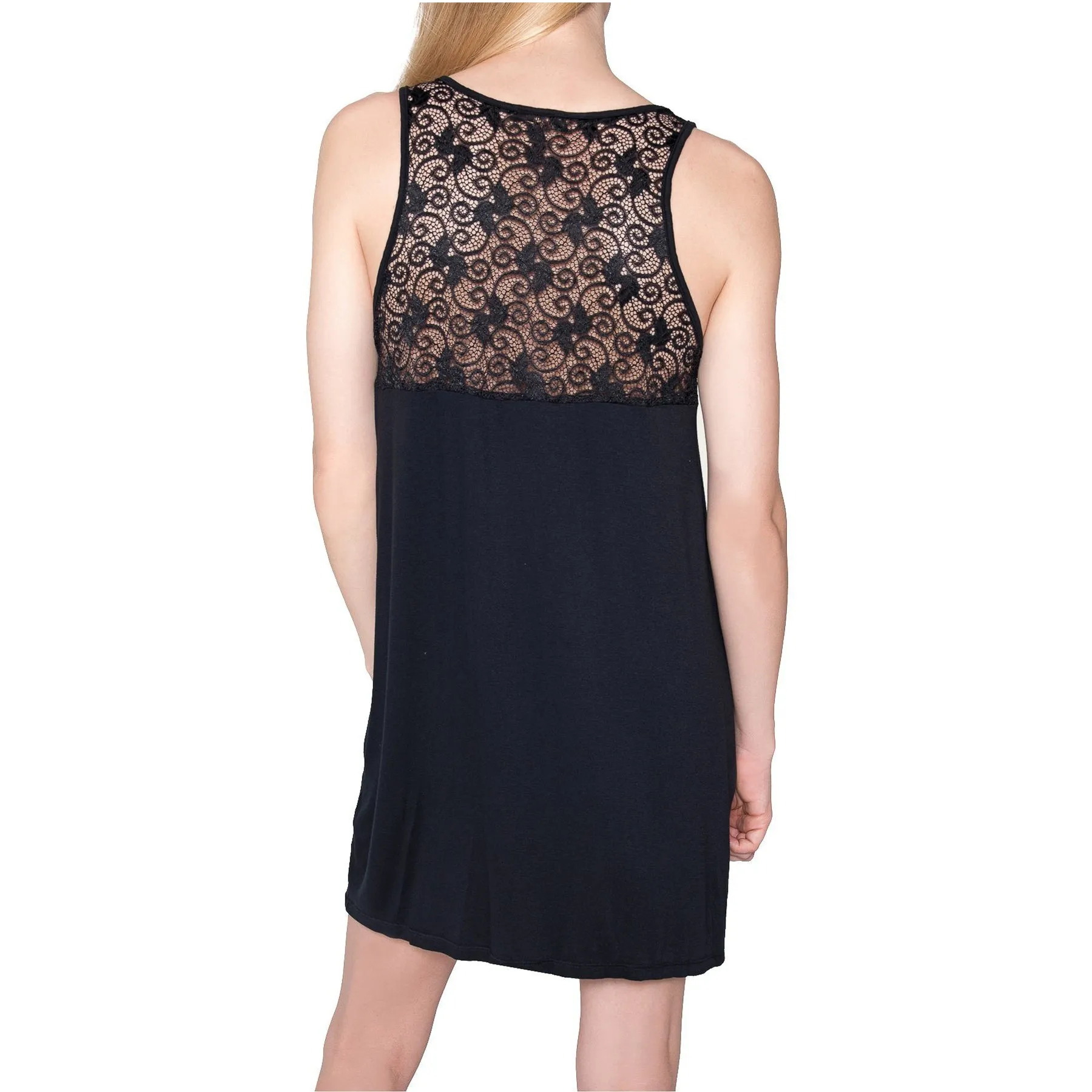 Olivia Short Nightgown - Black