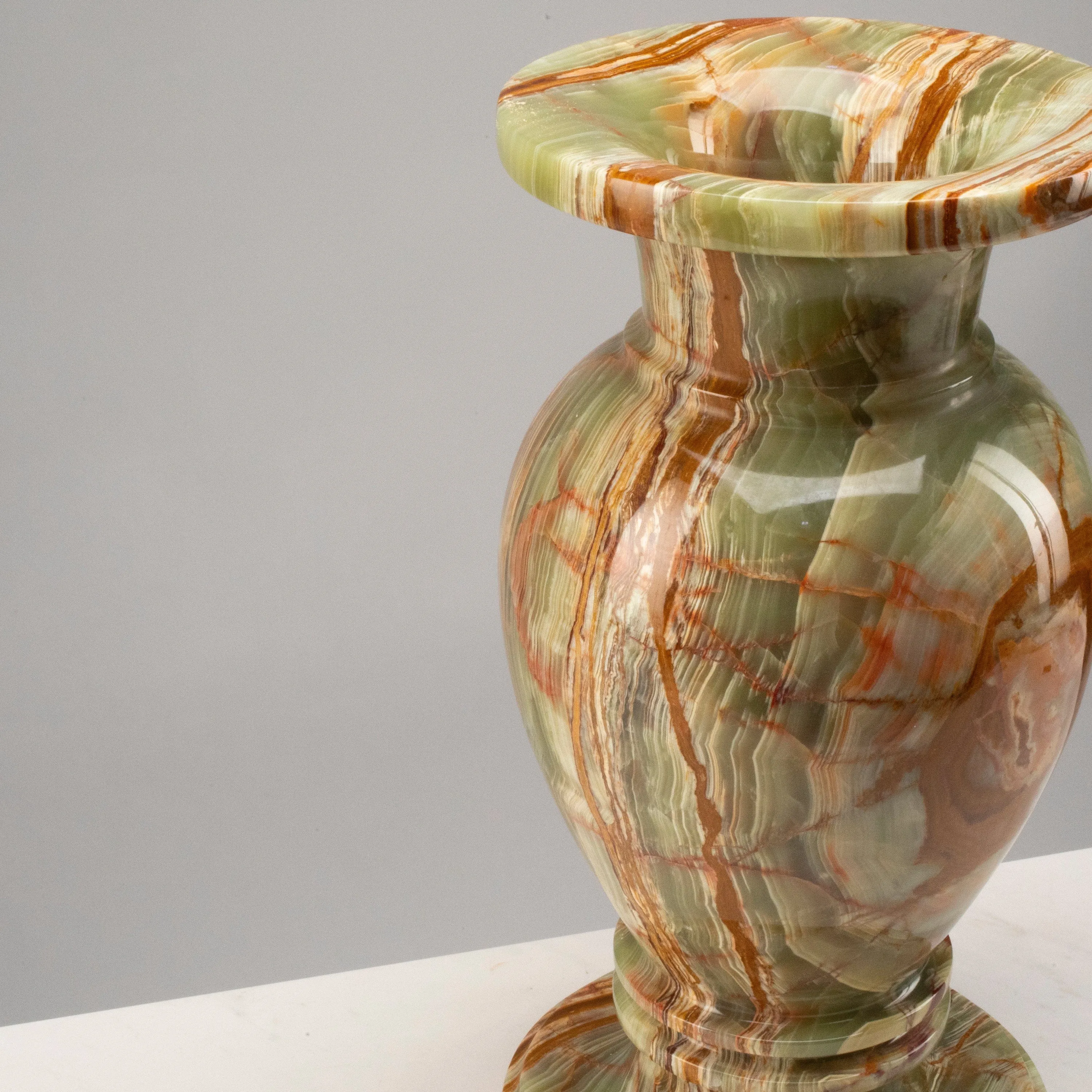 Pakistan Green Onyx Vase - 16