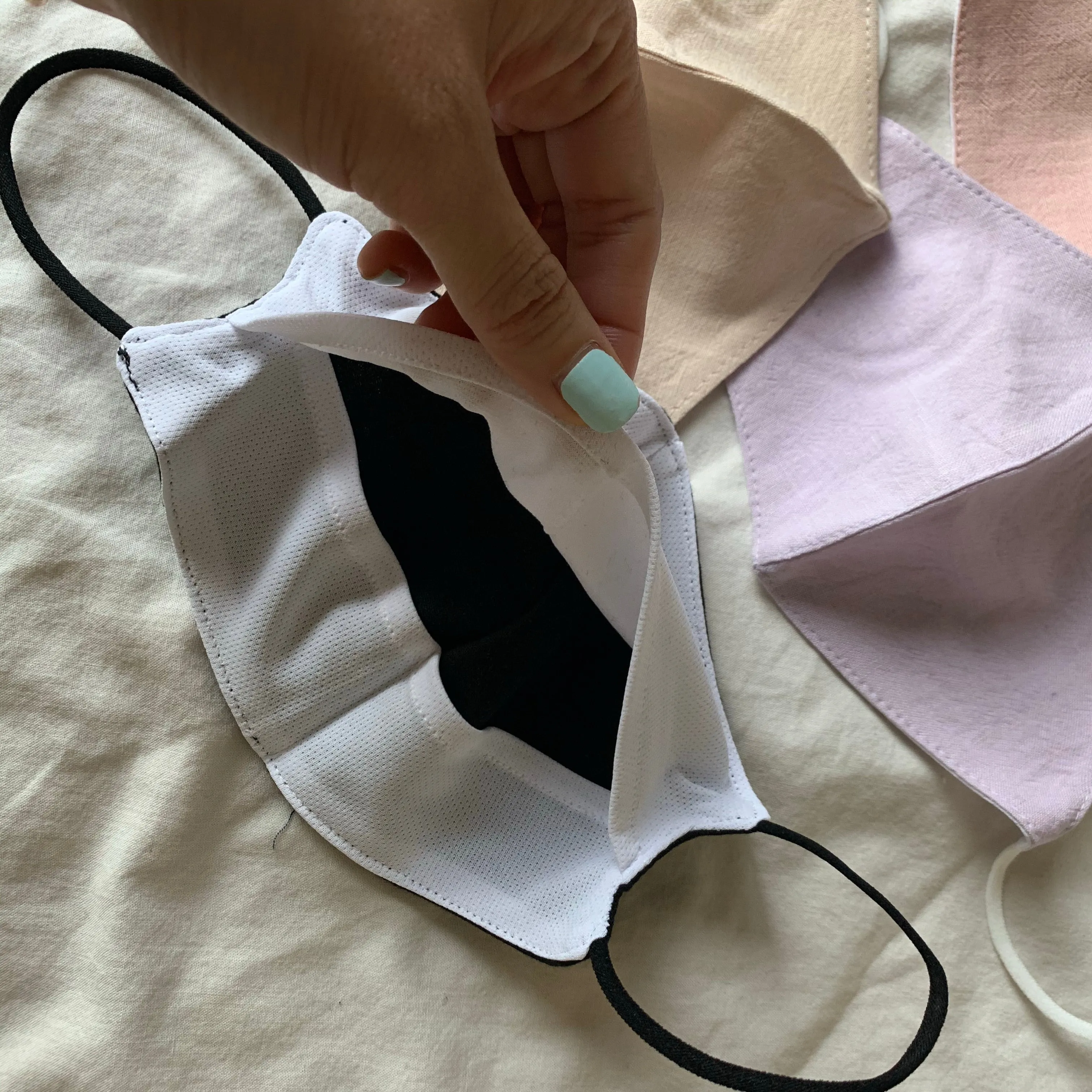 Pastel Filter Pocket Reusable Face Mask