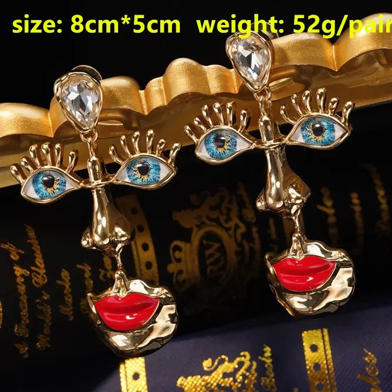 Personality Eyes Stud Earring