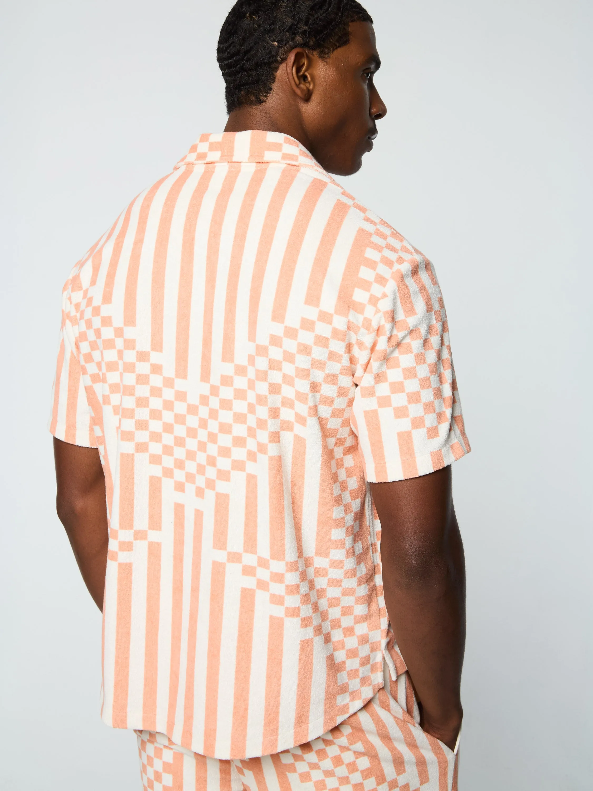 Piastrella Terry Cabana Shirt- Canyon Sunset