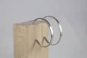 Planished Hoop Earrings