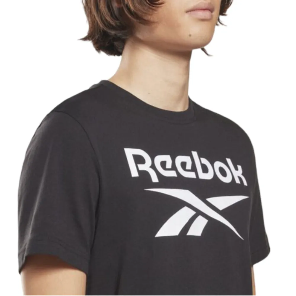 Playera Manga Corta Reebok para Hombre RI Big Logo Tee Negro