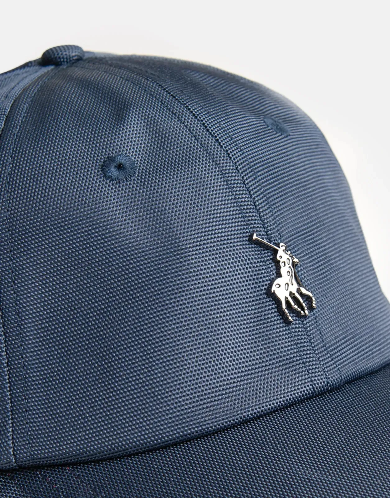 Polo 6 Panel Metal Peak Navy Cap