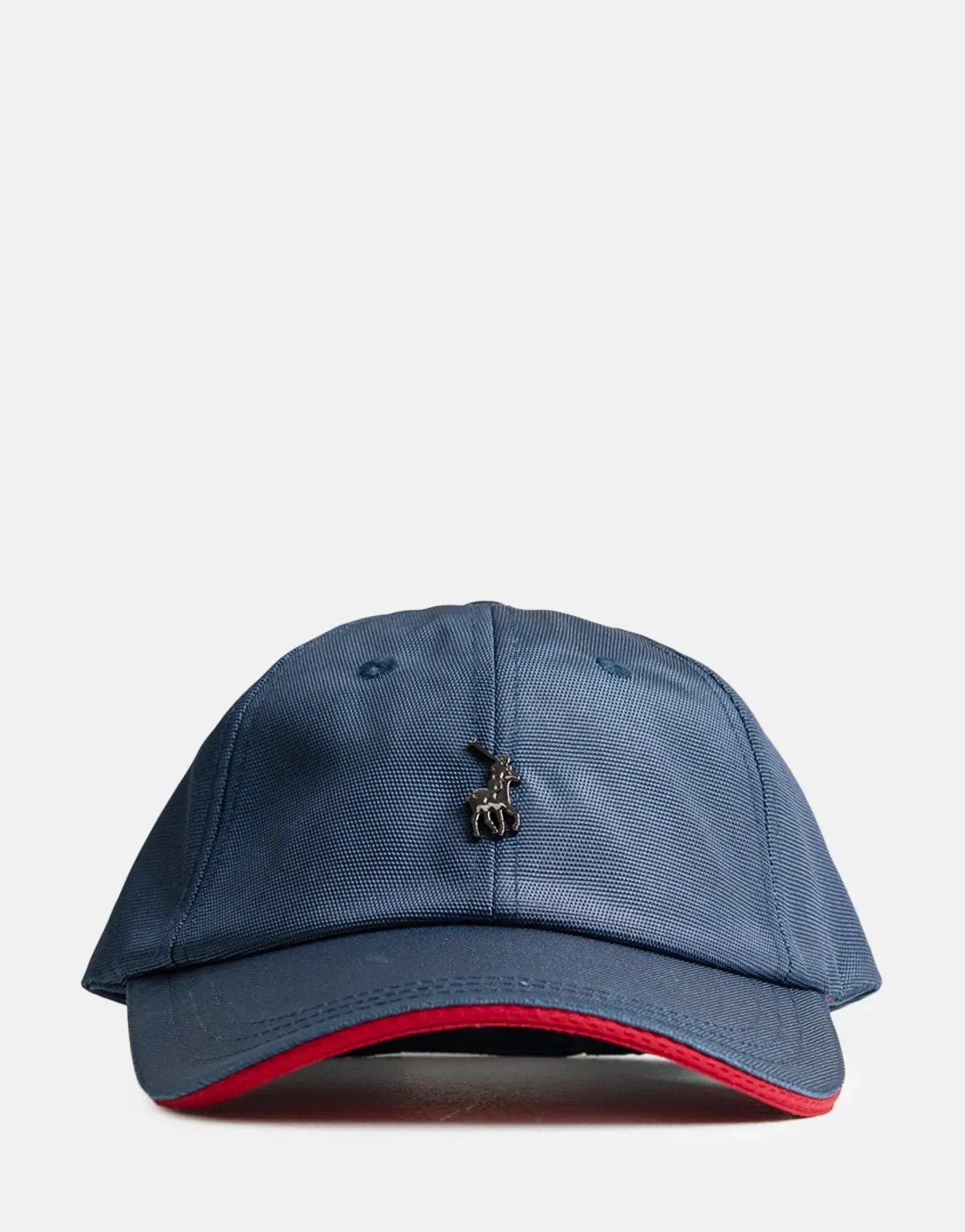 Polo 6 Panel Metal Peak Navy Cap