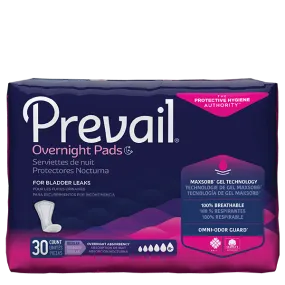 Prevail Overnight Absorbency Bladder Control Pads