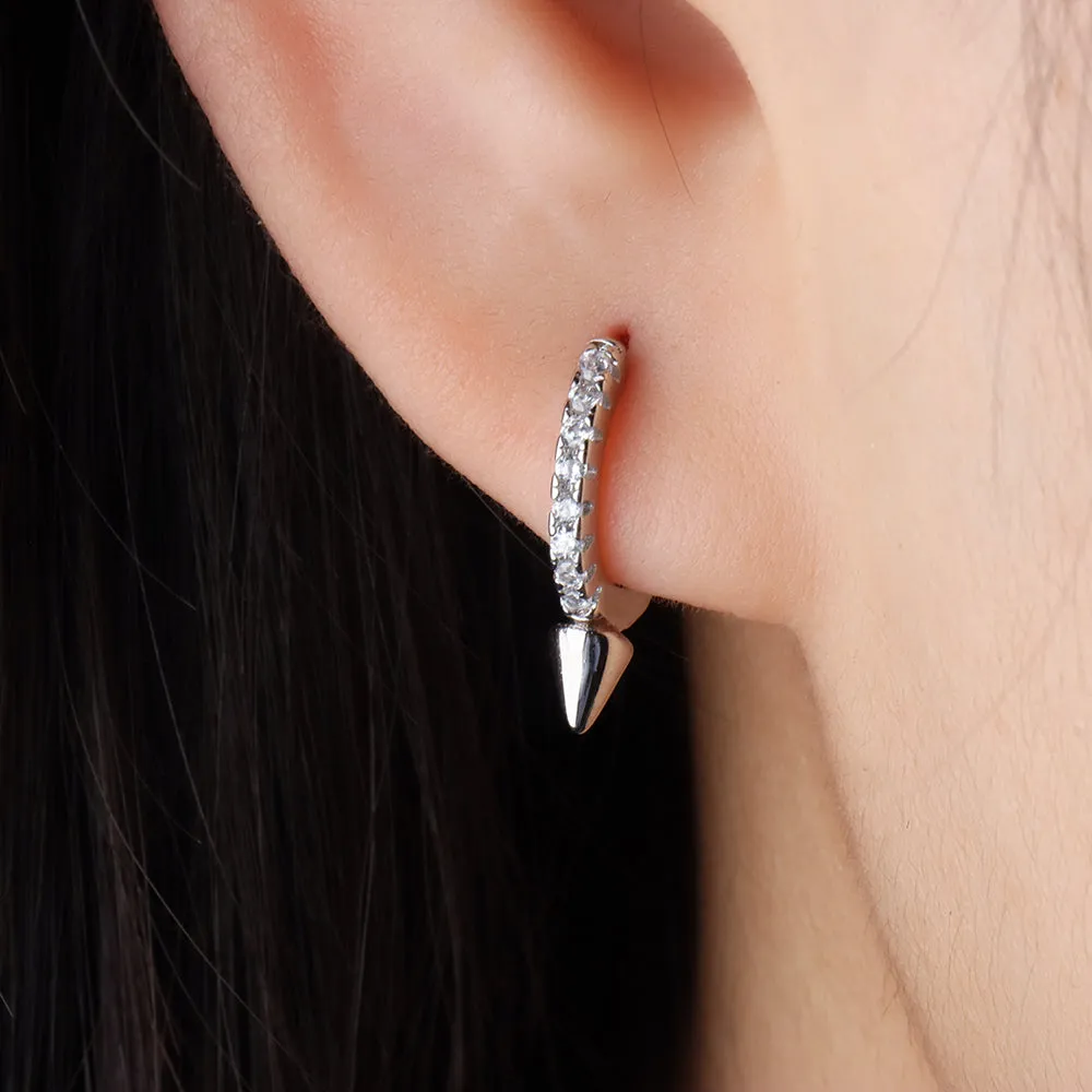 Punk Rivet Hoop Earrings