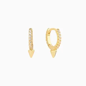 Punk Rivet Hoop Earrings