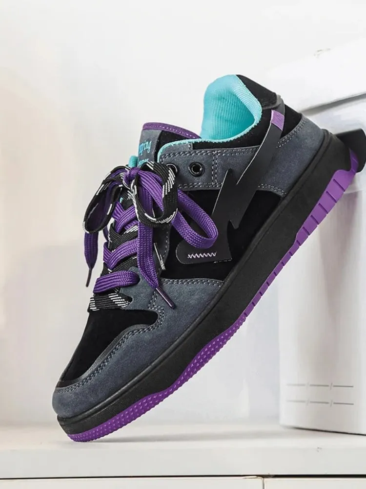 Purple Suede Thunder Heart Dunks