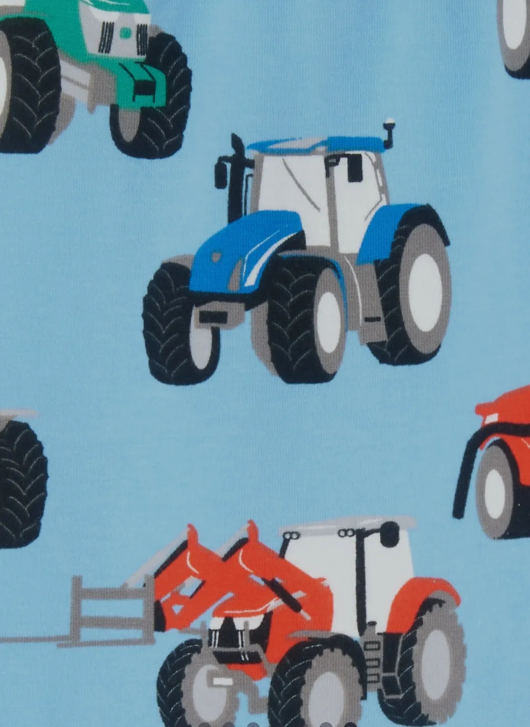 Pyjamas - Blue Tractor Print