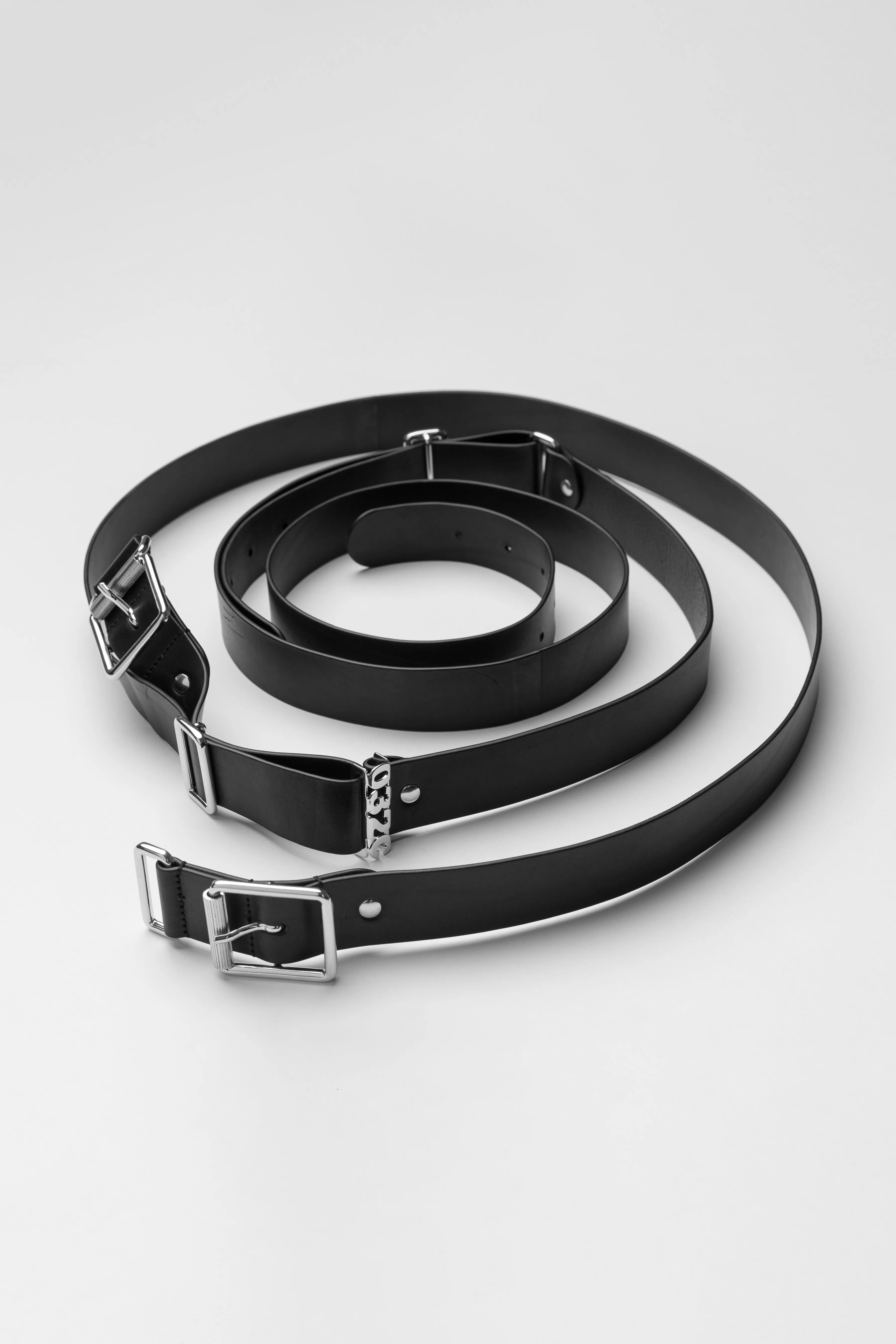 "DOUBLE GEMINI" LEATHER BELT