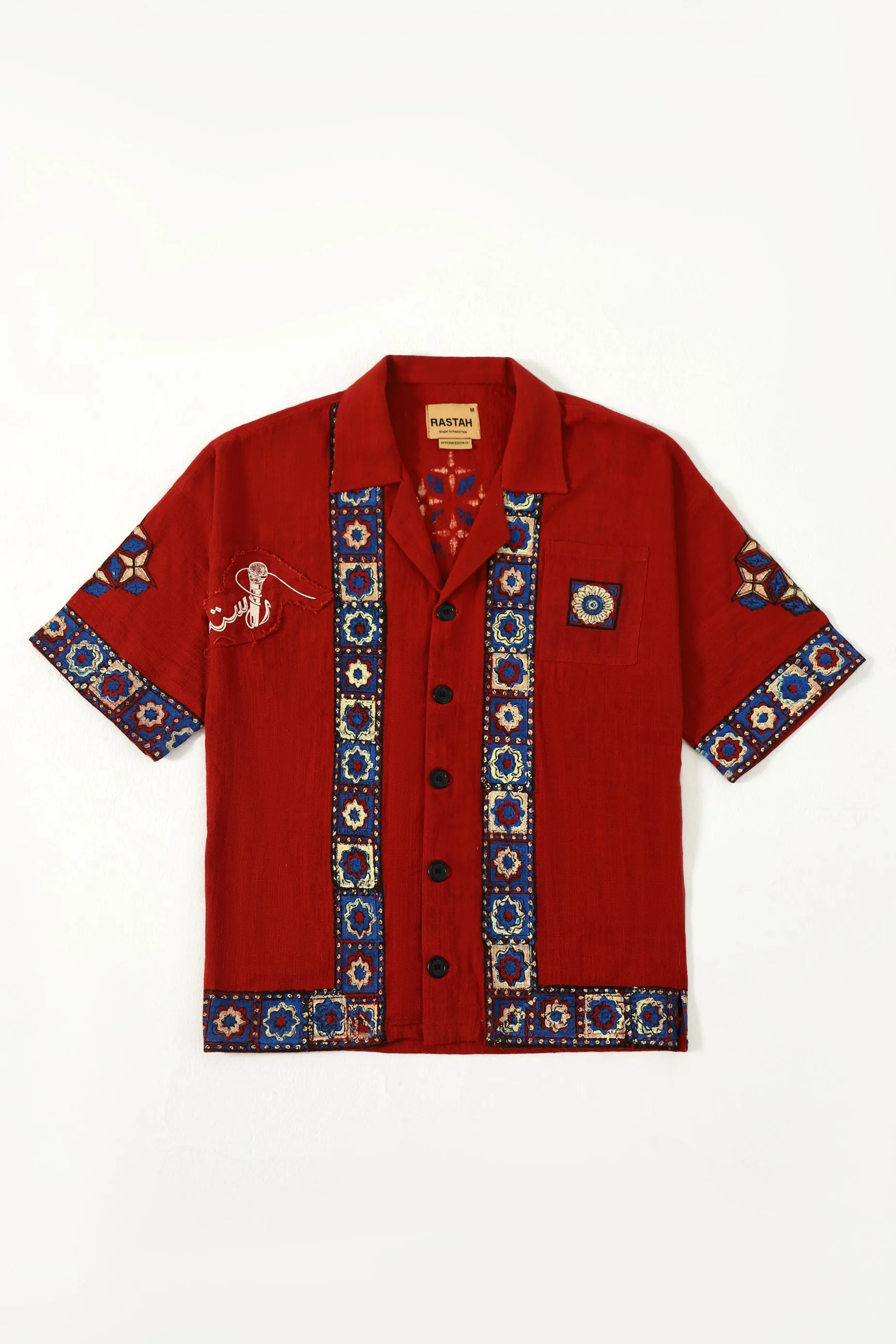 "KAHANI" VERSION 2 BLOCKPRINT BUTTON DOWN