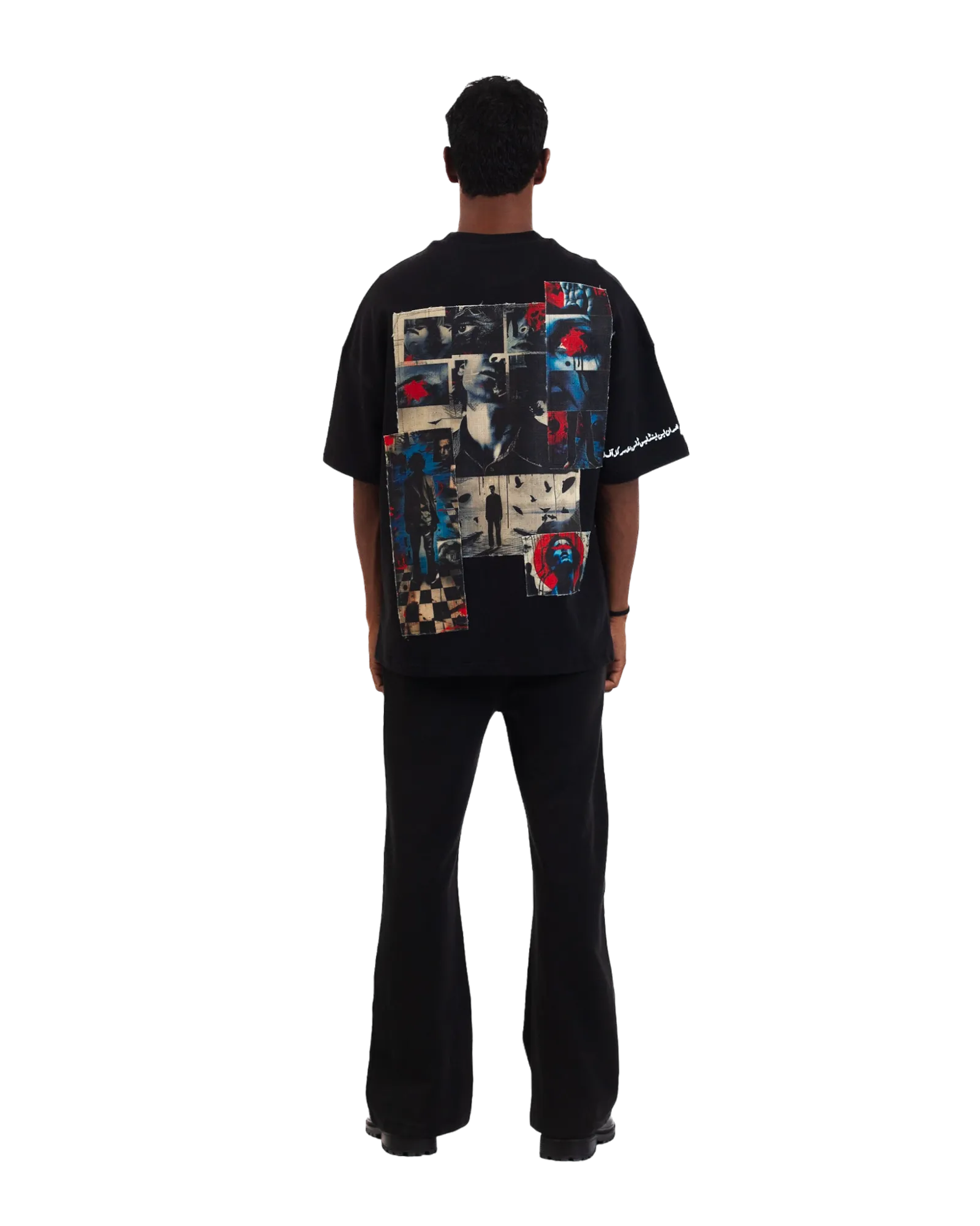 "Perpetual Motion" Oversized Black T-Shirt