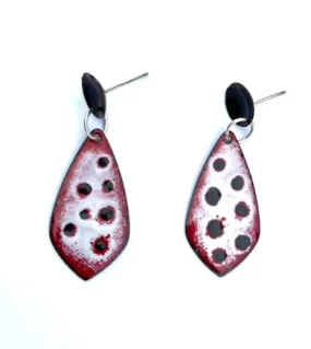 Red Polka Dot Earrings