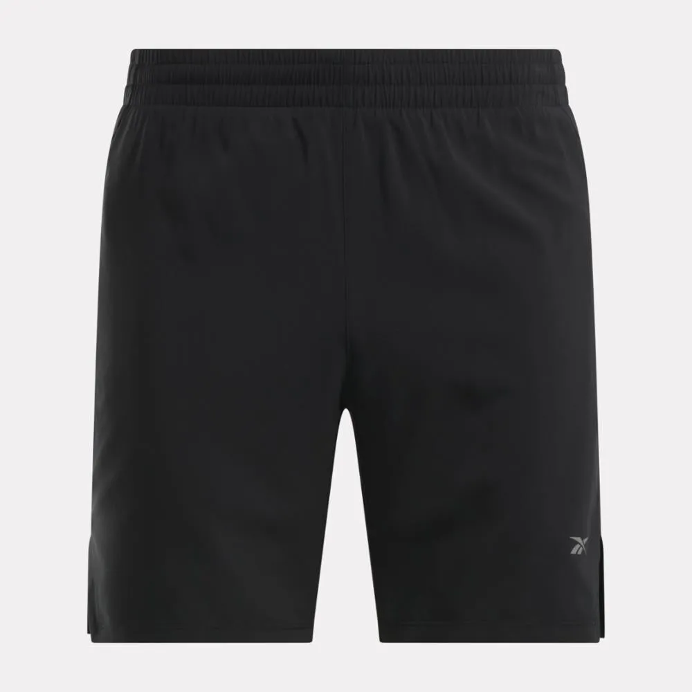 Reebok Apparel Men Running Two-in-One Shorts BLACK