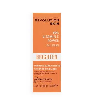 Revolution Skincare - Sérum para el contorno de ojos iluminador 10% Vitamina C